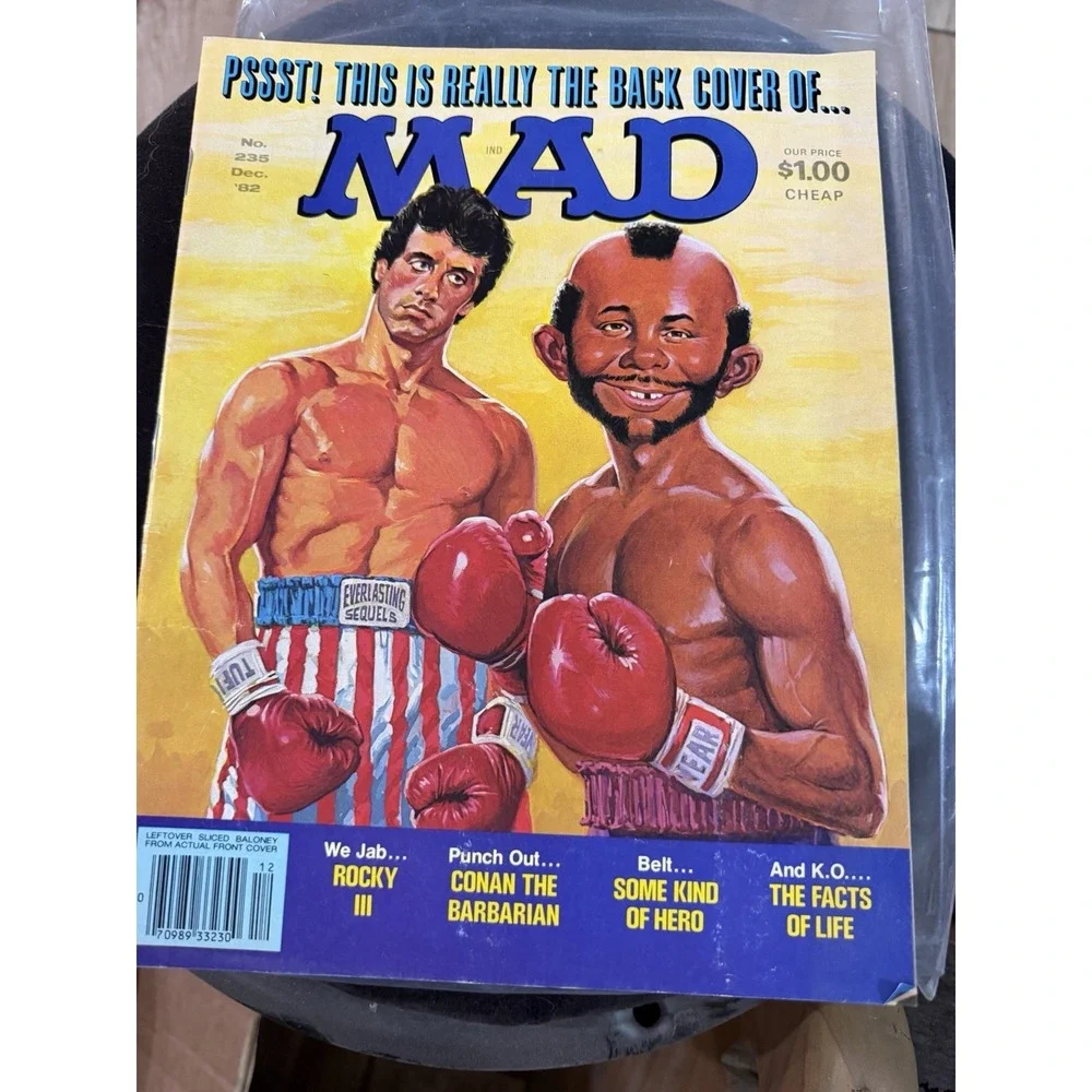 Vintage 1982 MAD Magazine Issues‎ 228-235, Lot of 8 comic books